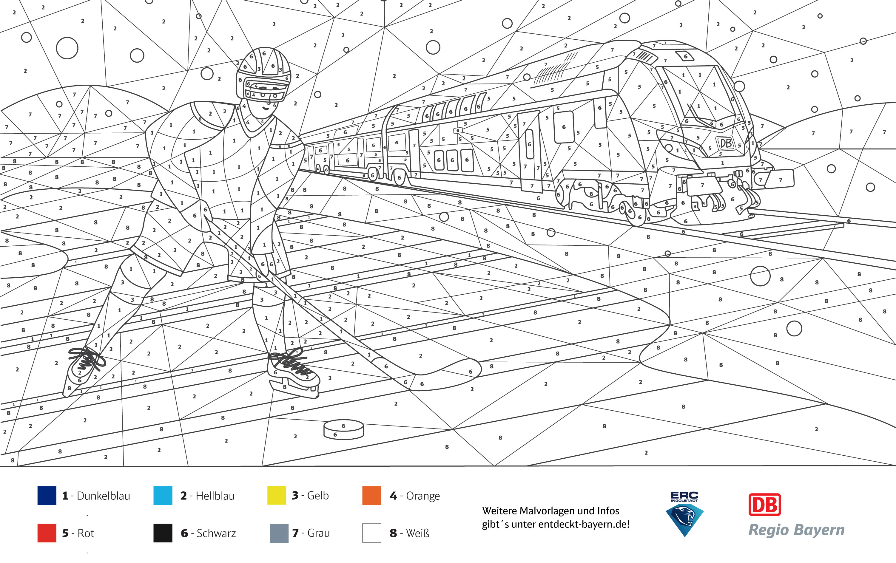 Eishockey Malvorlagen | DB Regio Bayern